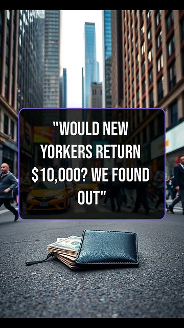 "Would New Yorkers Return $10,000? We Found Out"