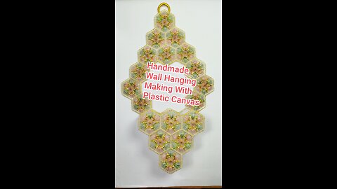 Handmade Wall Hanging with Plastic Canvas | Easy DIY Home Décor