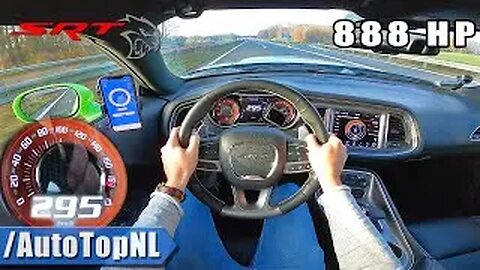 🔥 "Dodge Hellcat XR 888HP POV | Autobahn NO SPEED LIMIT Top Speed Run" 🔥(@AutoTopnl)