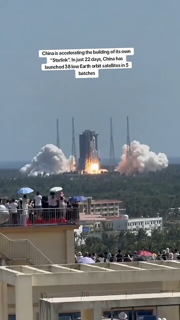 #China speeds up its own "Starlink," launching 38 satellites in 22 days #satellites #Starlink #japd