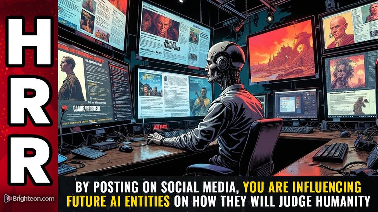 By posting on social media, you are INFLUENCING future AI entities on how they will judge humanity