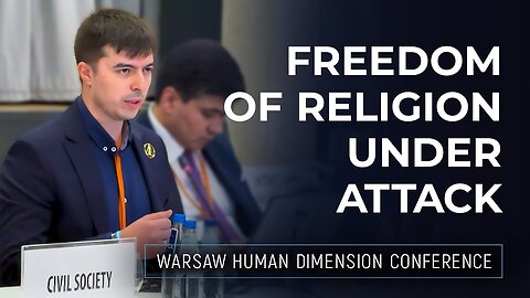 Anti-Cult Networks — a Threat to Human Rights & Democracy | OSCE Warsaw Human Dimension Conference