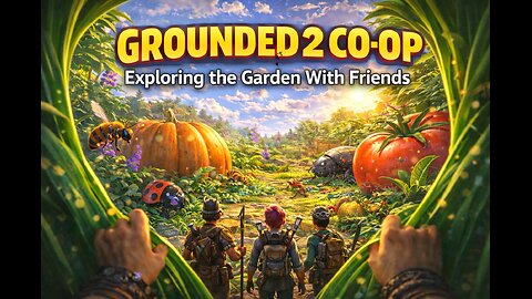 Exploring the Garden With Friends #Grounded2 #CoopGaming #SurvivalGame #AdventureStream