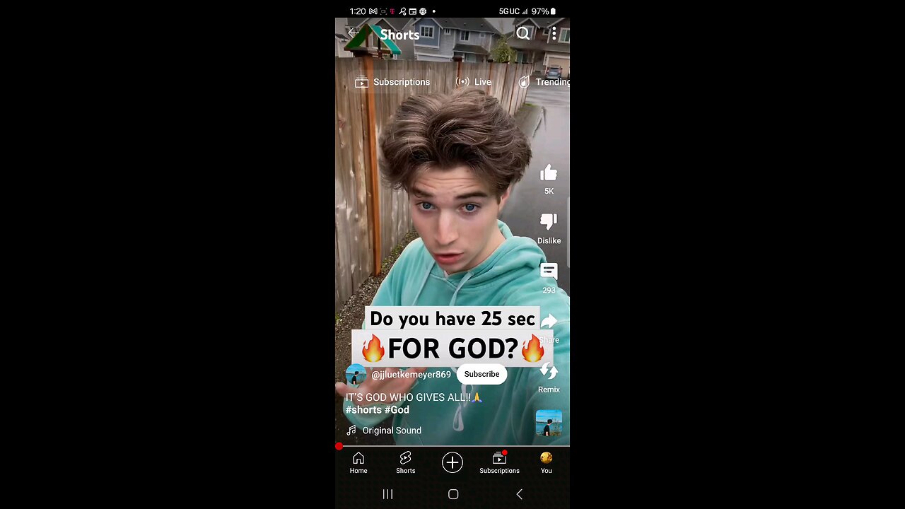 Do you have 25 seconds for God ?
