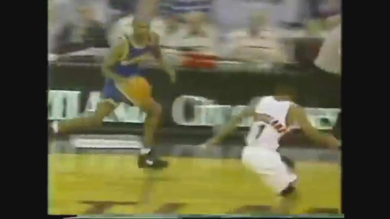 Latrell Sprewell 33 Points 3 Ast 5 Stl @ Trail Blazers, 1993-94.