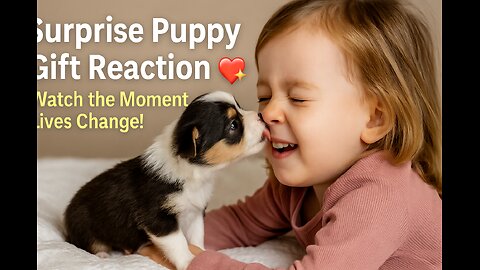 "Surprise Puppy Gift Reaction 😍💖 Watch the Moment Lives Change!"