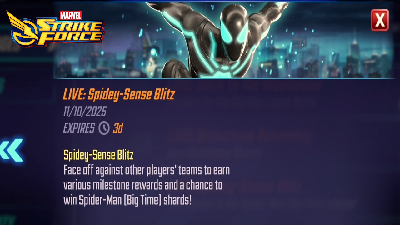 #19 - SPIDEDY-SENSE BLITZ | MARVEL STRIKE FORCE