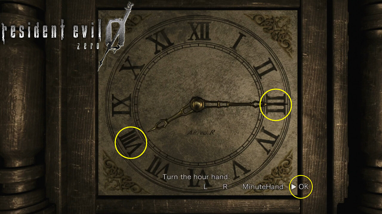 Resident Evil 0 Clock Puzzle