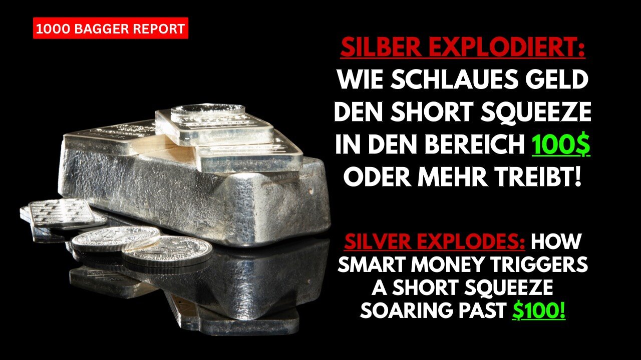 Silber explodiert: Wie schlaues Geld den Short Squeeze in den Bereich 100$ oder mehr treibt!