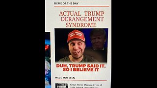 Trump Derangement Syndrome or Trump Delusion Syndrome?