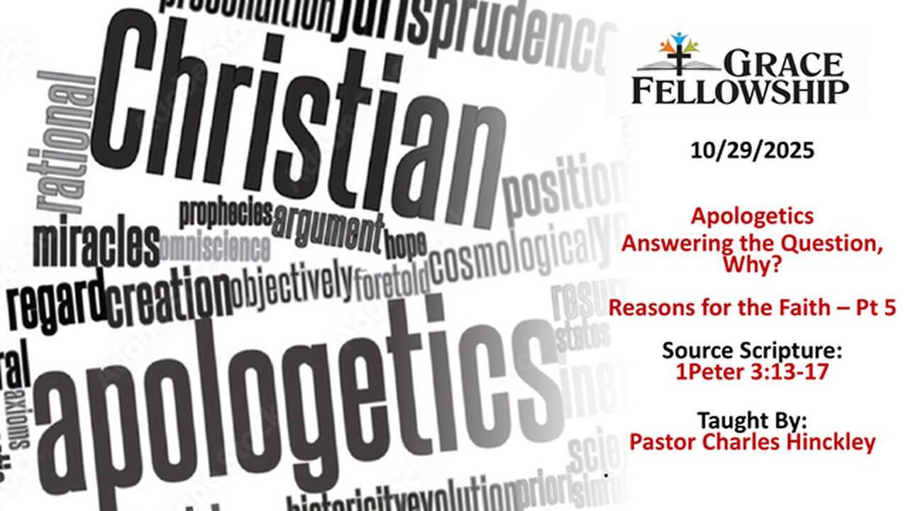 Answering the Question: Why – Apologetics Pt 5 - Evidence Why the Bible is True - 10.29.25