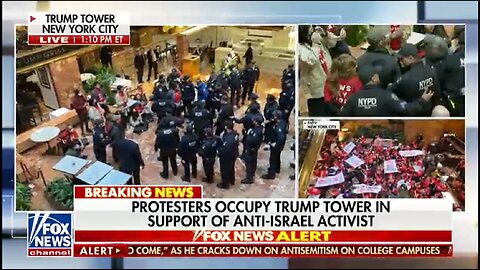 PROTESTERS OCCUPY INSIDE TRUMP TOWER