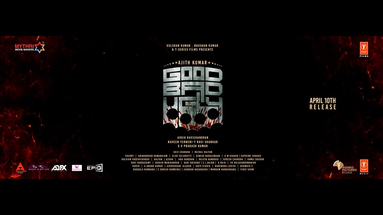 Good Bad Ugly Tamil Trailer| Ajith Kumar | Trisha Adhik Ravichandran | Mythri Movie Makers