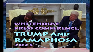 WHITE HOUSE PRESS CONFERENCE w SOUTH AFRICAN PRESIDENT, TRUMP w RAMAPHOSA 2025