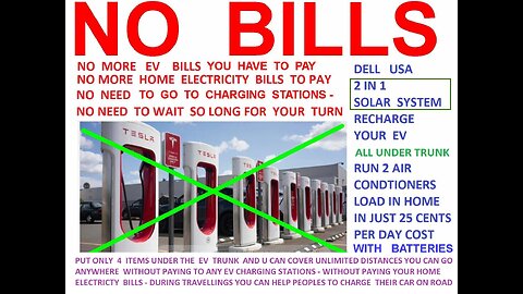 TESLA EV CHARGER 3 IN 1 TYPE , DELL SOLAR , NO EV CHARGING BILLS , NO HOME ELECTRICITY BILLS