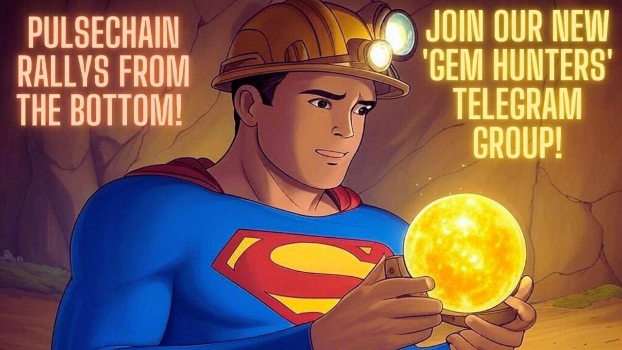 Pulsechain Rallys From The Bottom! Join Our New 'GEM Hunters' Telegram Group!