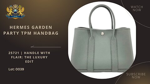 HERMES GARDEN PARTY TPM HANDBAG