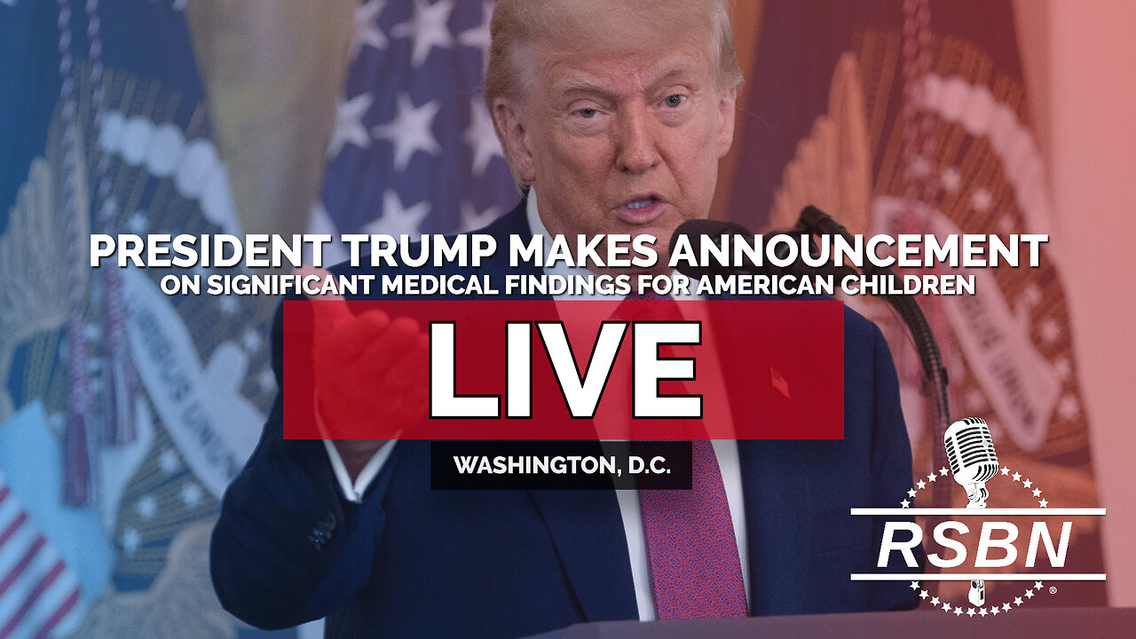 LIVE REPLAY: Pres. Trump Makes Announcement on Significant Medical Findings for American Children - 9/22/25