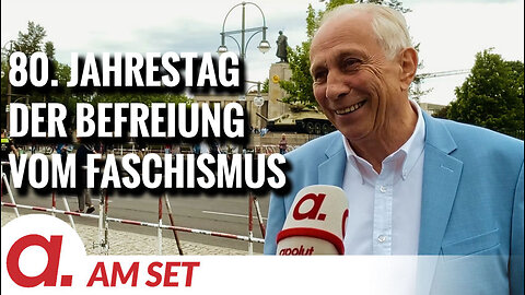 Am Set: Kundgebung in Berlin zum 80. Jahrestag der Befreiung vom Faschismus