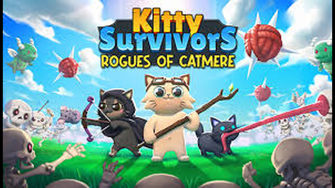 Kitty Survivors: I Have No Idea About This Game, Roguelike Bullet Heaven? Family Friendly Maybe