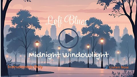 Midnight Windowlight│Gritty Lofi Blues Jam for Late Night Chill