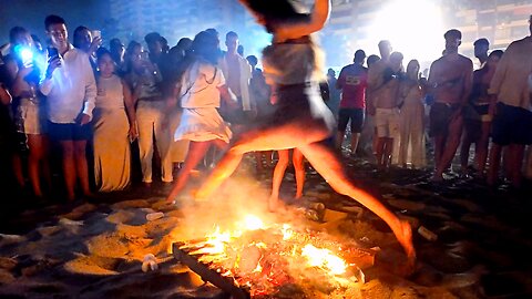 Spain San Juan Festival 🌙 Fire, Ocean & Celebration in Málaga [Costa del Sol 4K]