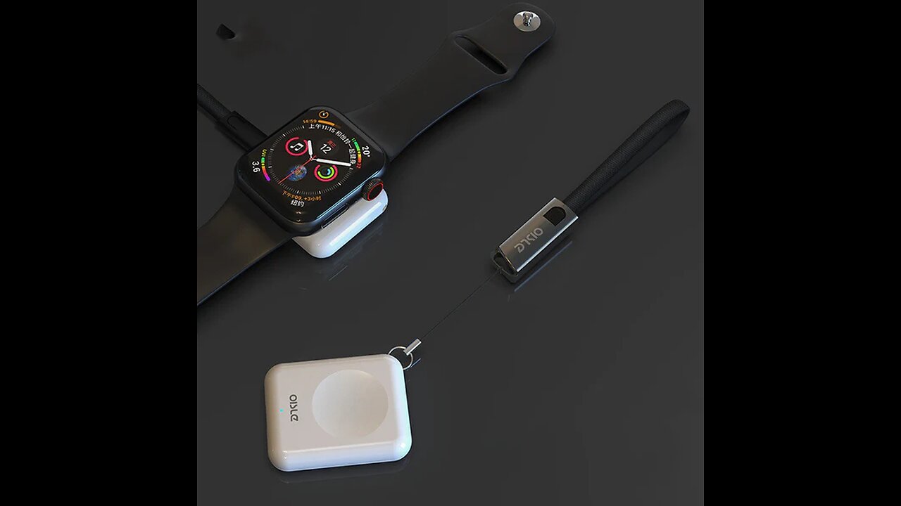 Portable Wireless Charger with Built-in Cable, for Apple Watch All Models