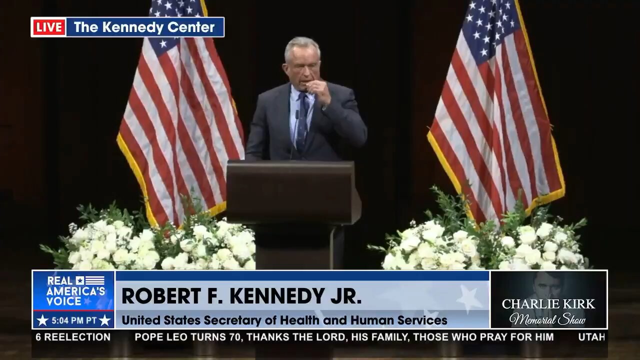 Robert F Kennedy speaks about Charlie Kirk