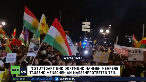 Stuttgart und Dortmund: Ausschreitungen bei prokurdischen Demonstrationen