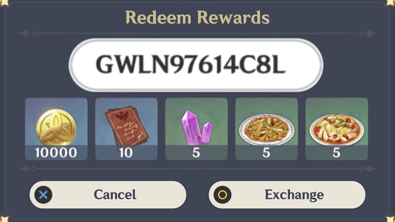 Another July 30, 2025 ITEM Code (Genshin Impact)