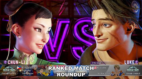 Kuya Kalbo SF6 Ranked Match Roundup. Chun Li Master Rank [Hori Fight Stick]