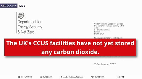 Turbocharging Carbon Capture? £630 Million for Net Zero Results | UK Column News