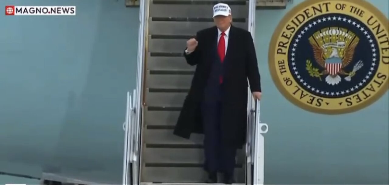 PRESIDENT TRUMP❤️🇺🇸🕺ARRIVES IN ALBERTA CANADA🤍🇺🇸✈️🍁🇨🇦FOR G7 SUMMIT💙🇺🇸🌲⭐️