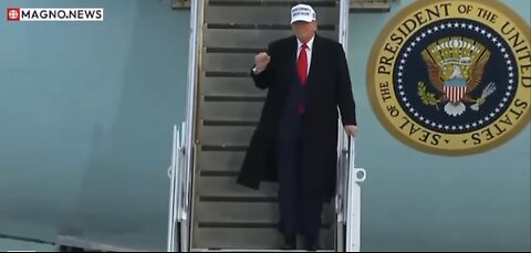 PRESIDENT TRUMP❤️🇺🇸🕺ARRIVES IN ALBERTA CANADA🤍🇺🇸✈️🍁🇨🇦FOR G7 SUMMIT💙🇺🇸🌲⭐️