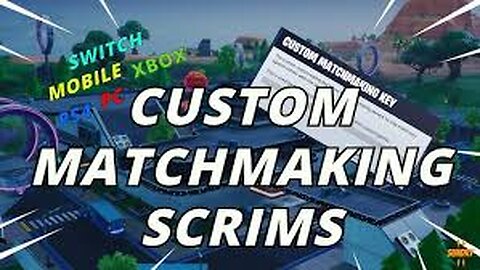 (Na-East) Custom Matchmaking Scrims - Xbox PS4 PC - Fortnite Live Stream