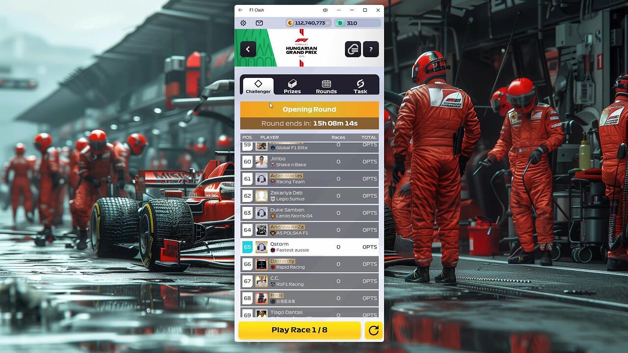 Hungarian GP Opening Round/F1 Clash #F1Clash