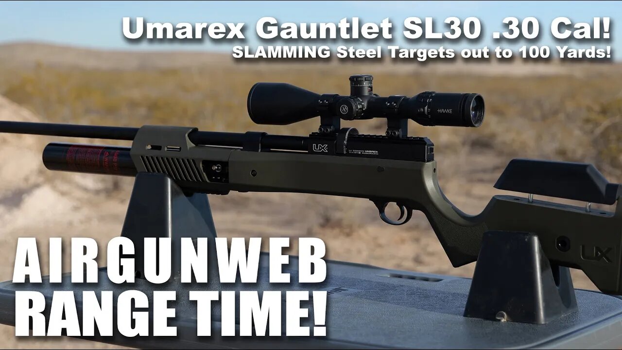 Umarex Gauntlet SL30 .30 Cal Hunting PCP - Slamming Steel targets out to 100 yards!