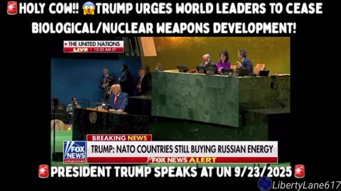 🚨President Trump Urges World Leaders to Cease Biological/Nuclear Weapons Programs
