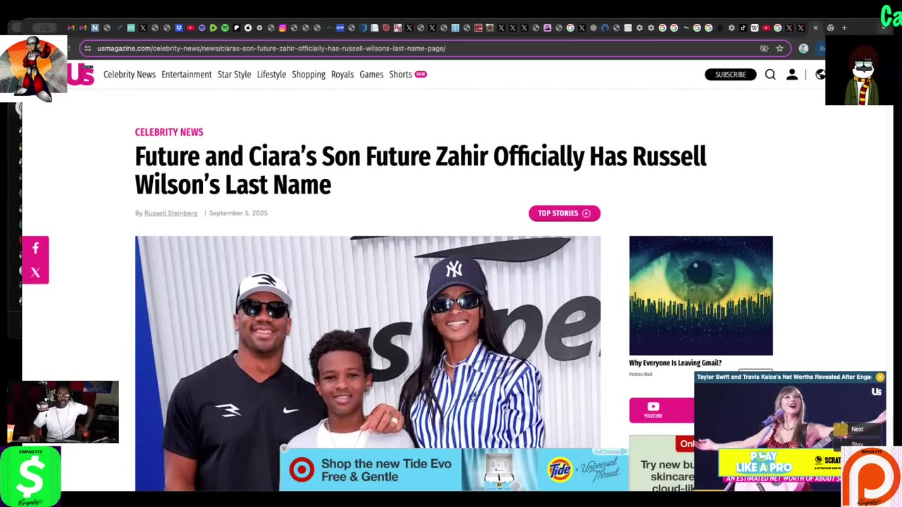 Russell Wilson vs Channing Crowder, Dame Dash Files Bankruptcy, Still Stuck in Kenya