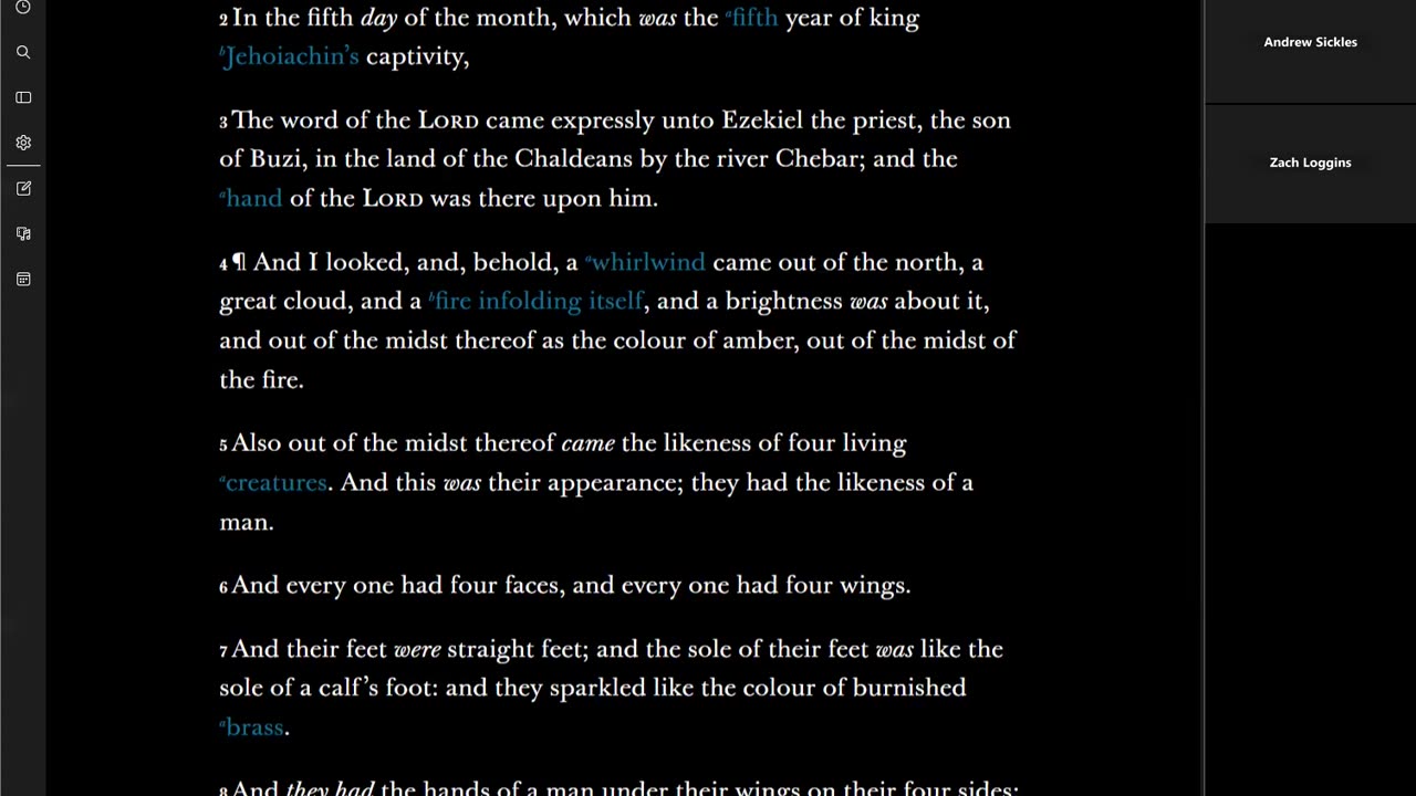Scripture Study 2025-07-09 Ezekiel 1 Planets not Angels