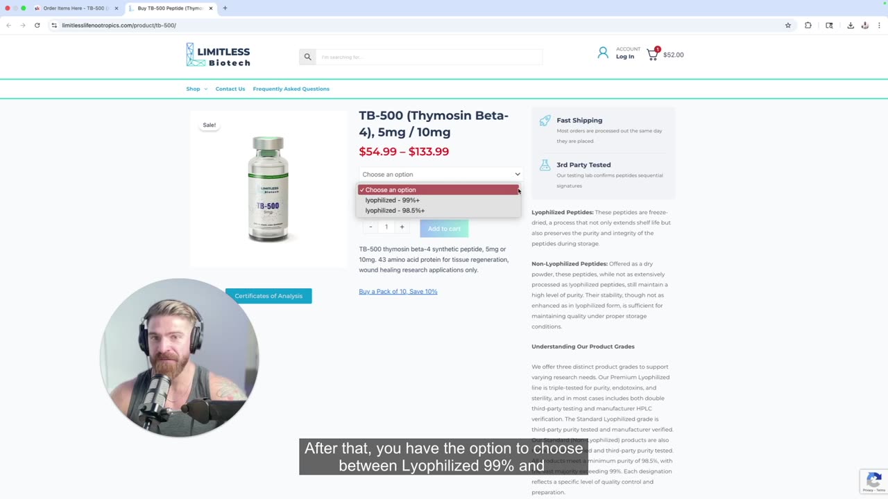 How to Order TB-500 Peptide – Full Walkthrough for Beginners