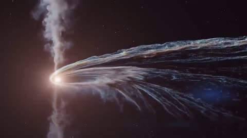 Stunning visualization of a neutron star being torn apart by a black hole.