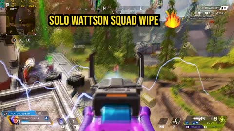 Solo Wattson 1v3 Clutch | Apex Legends Kings Canyon Wipe