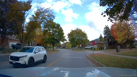 [4K] Crazy driver backing up & Almost Hit me!