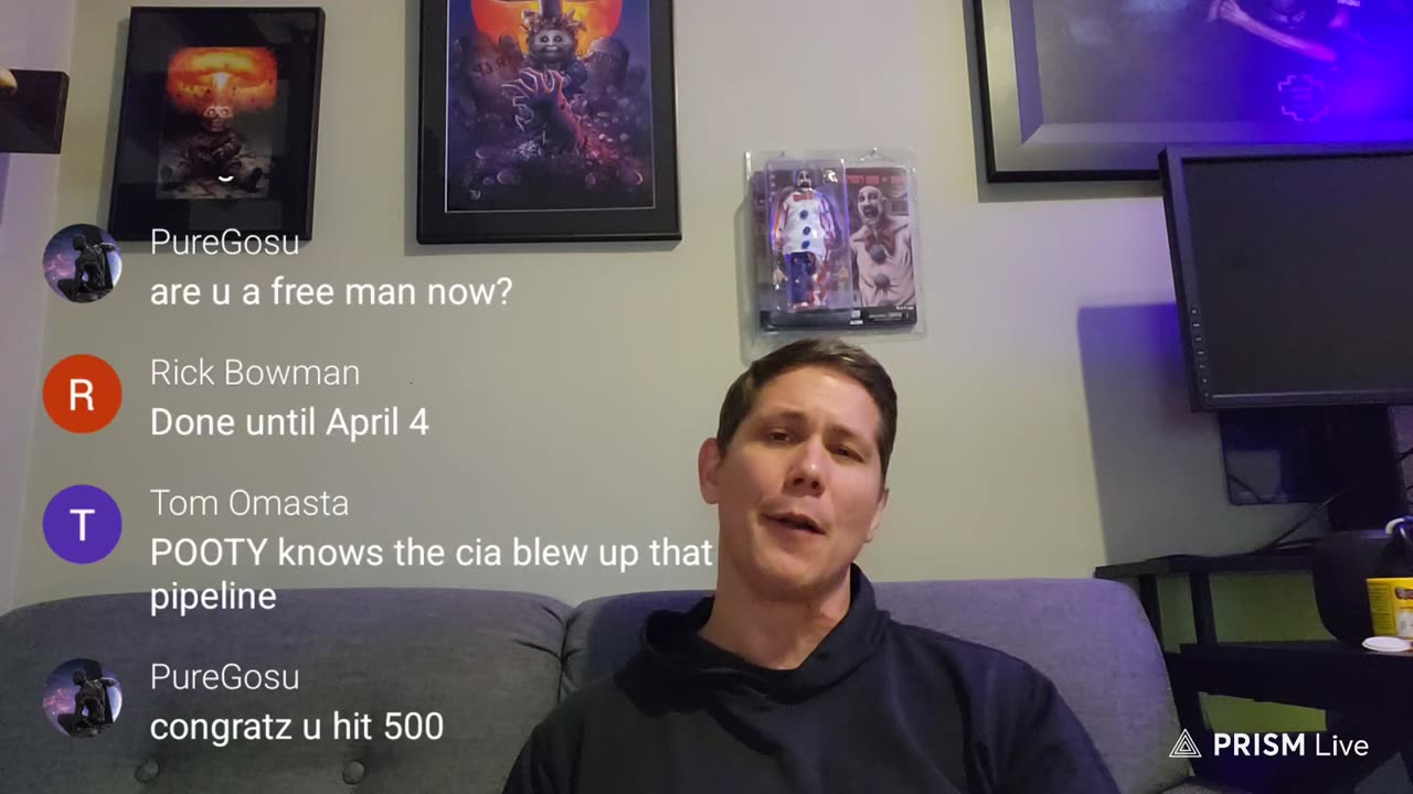 February 9, 2024, House Arrest Mancave chat