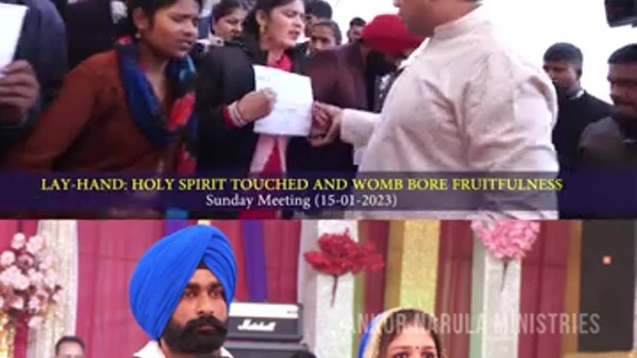 Received Baby Blessing After Layhand ll #apostleankuryosephnarula ll @sundaylivemeeting ll ANM