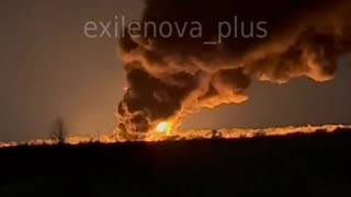 Massive Fires in Luhansk Coming From Oil Depot