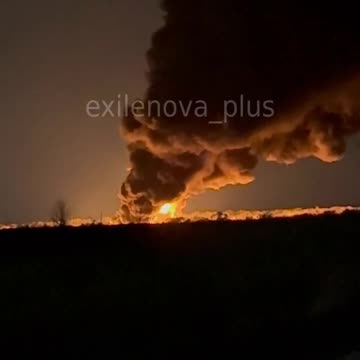 Massive Fires in Luhansk Coming From Oil Depot