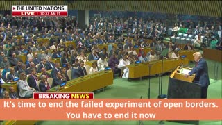 TRUMP: "It's time to end the failed experiment, your countries are going to hell."