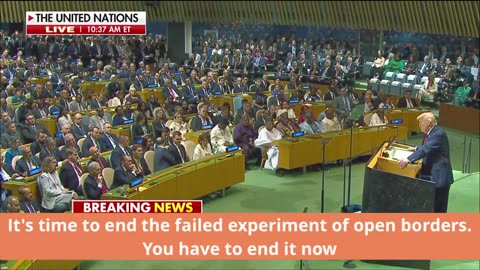 TRUMP: "It's time to end the failed experiment, your countries are going to hell."